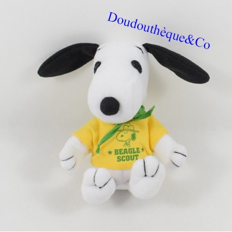Plüschhund Snoopy PEANUTS Beagle Scout T-Shirt Gelb 16 cm Plüschhund Snoopy PEANUTS Beagle Scout T-Shirt Gelb 16 cm