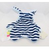 OXYBUL EVEIL & JEUX blue and white striped blanket 31 cm
