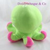 Plush octopus GIFI DIFFUSION green pink