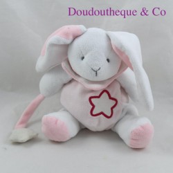 Doudou rabbit BABY NAT' Pink Luminescent