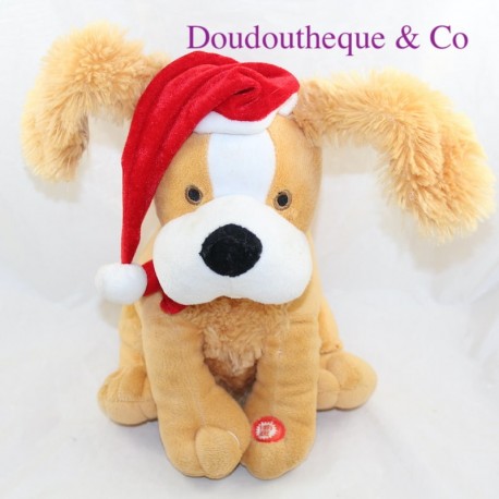 Peluche interactive chien TENDERTOYS Noel