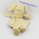 Doudou chien CP INTERNATIONAL beige à carreaux Malice et Bulle 29 cm