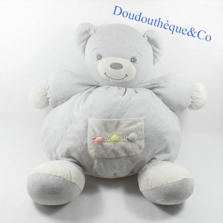 Grande Peluche Elephant 47 Cm Gris Rose Gros Yeux