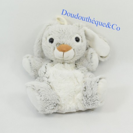 Doudou puppet rabbit RODADOU RODA gray white 23 cm