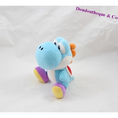 Peluche Yoshi SUPER MARIO Nintendo bleu 16 cm