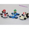 Lotto di 3 statuette di kart NINTENDO Mcdonald's Mario Luigi e Toad