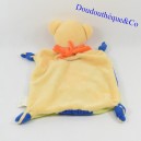 Flat blanket Bear PLAYKIDS square blue green bandana orange 30 cm