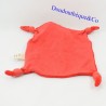 Doudou flacher Hund DPAM rot Vom gleichen zum gleichen 23 cm