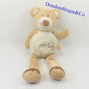 Teddy bear DOUKIDOU Dou Kidou stars embroidered white 35 cm