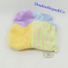 Doudou Flat bear CMP love dodo yellow and purple with knots 19 cm