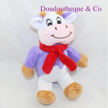 Plush cow MILKA purple white advertising