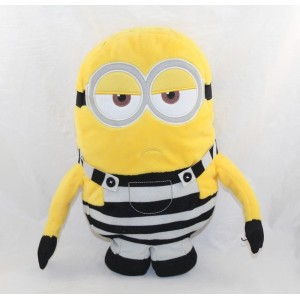 Plüsch Minion Gefangener Ich Einfach unverbesserlich 3 gelbe Overalls schwarz-weiß 30 cm