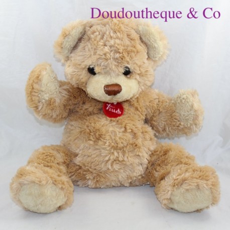 Teddybär TRUDI beige rote Halskette Teddybär TRUDI beige rote Halskette