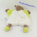 Doudou flaches Nilpferd Bazile BABY NAT grün und weiß BN049 23 cm