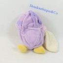 Doudou Poussin BABY NAT' pañuelo beige concha púrpura 18 cm