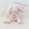 Conejo Doudou BABY NAT' Estrella blanca rosa luminiscente BN663 19 cm