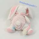 Conejo Doudou BABY NAT' Estrella blanca rosa luminiscente BN663 19 cm