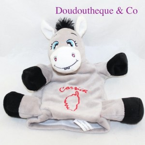 Doudou puppet donkey CORSICA Textisun gray
