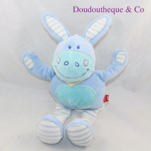 Peluche musicale ane TEX bleu écharpe