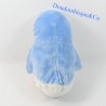 Peluche Pinguino BOULGOM blu bianco vintage vecchio 26 cm