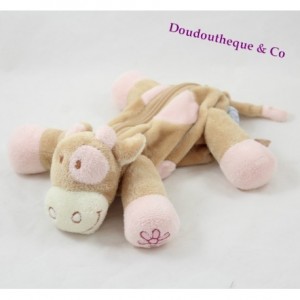 Trousse Lola vache NOUKIE'S plumier Toyline beige rose