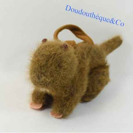 Trousse peluche castor IMPEXIT marmotte marron 27 cm