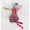 Doudou mouse MOULIN ROTY Les Jolis pas beaux malva verde rotondo 20 cm