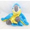 Doudou puppet Ara parrot CREATIONS DANI blue yellow 22 cm