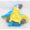 Doudou puppet Ara parrot CREATIONS DANI blue yellow 22 cm