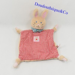 Blanket flat rabbit COPPENRATH DIE SPIEGELBURG Vichy red BabyGlück 28 cm