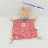Blanket flat rabbit COPPENRATH DIE SPIEGELBURG Vichy red BabyGlück 28 cm