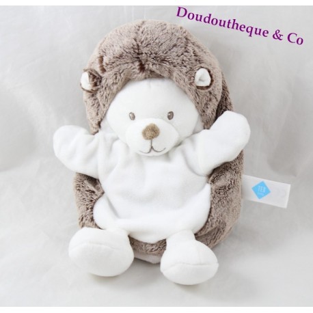 Doudou puppet hedgehog TEX BABY brown white 23 cm