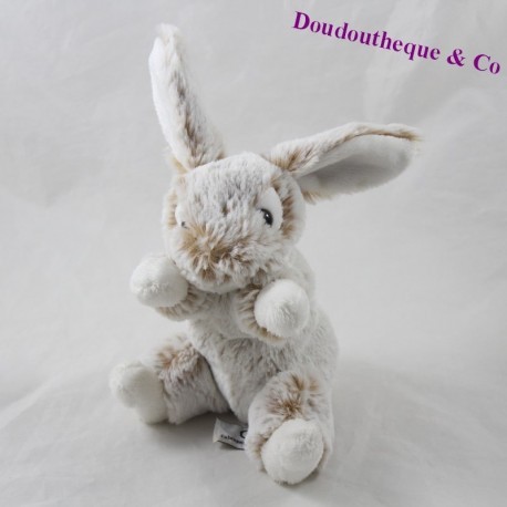 Conejo de peluche CREACIONES DANI beige moteado pelo largo 15 cm