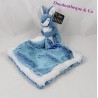 Doudou rabbit CREATIONS DANI white blue 32 cm handkerchief