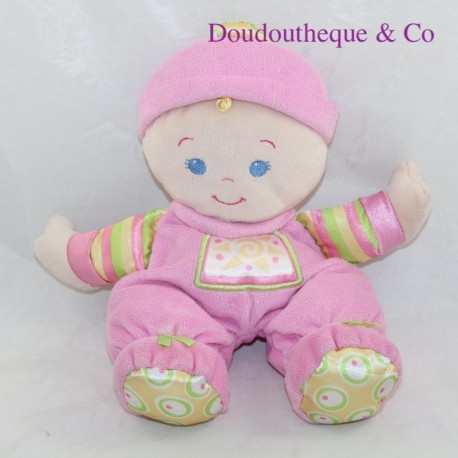 Doudou doll FISHER PRICE pink bell
