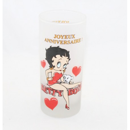 Bicchiere alto Betty Boop AVENUE OF THE STARS Buon compleanno! Betty Boop 13 cm
