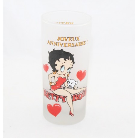 Hohes Glas Betty Boop AVENUE OF THE STARS Alles Gute zum Geburtstag! Betty Boop 13 cm