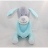 Plush dog TOM & KIDDY Angel kisses dog blue gray hands with scratch 26 cm