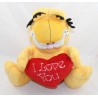 Plüschkatze Garfield PAWS Garfield & Oddie rotes Herz Ich liebe dich 20 cm