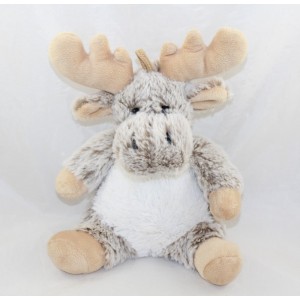 Plush deer RODADOU reindeer reindeer brown mottled white 24 cm