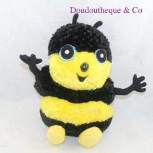 Doudou marionnette abeille AU SYCOMORE Ausycomore jaune noir