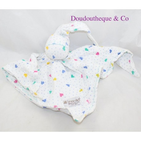 Doudou Flachelf SNOEDEL weißes Herz Doudou Flachelf SNOEDEL weißes Herz