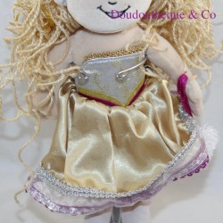 Plush doll blonde girl GROOVY GIRLS golden dress