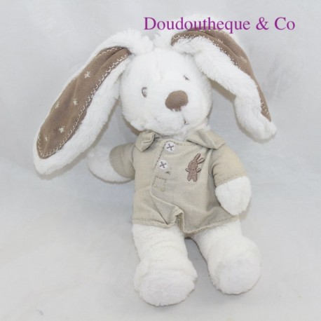 Doudou rabbit POMMETTE white big ears