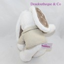 Doudou rabbit POMMETTE white big ears
