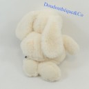 Doudou boule lapin HISTOIRE D'OURS blanc 24 cm