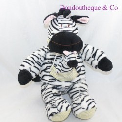 NicoTOY zebra plush with her baby