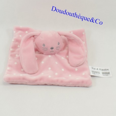 Doudou Flachkaninchen PAT & RIPATON La Halle rosa Leuchtstern 20 cm