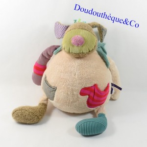 Peluche perro MOULIN ROTY Mochila Pijama Mochila de almacenamiento "Les Jolis pas Beaux" 45 cm