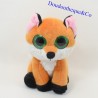 Fox plush FIZZY red fox and white big eyes 20 cm